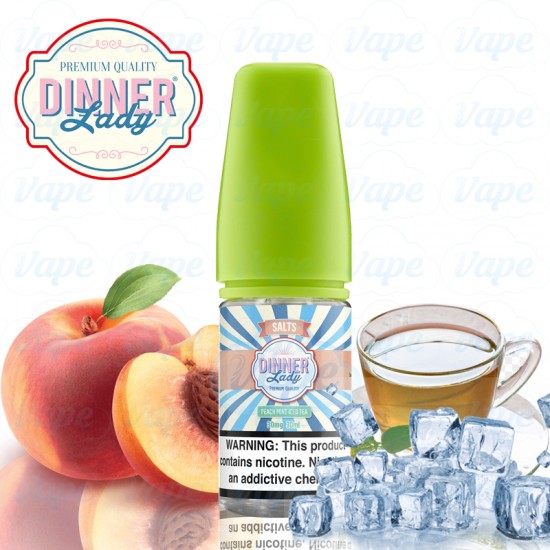 Dinner Lady Salt Likit - Peach Mint Iced 30ml